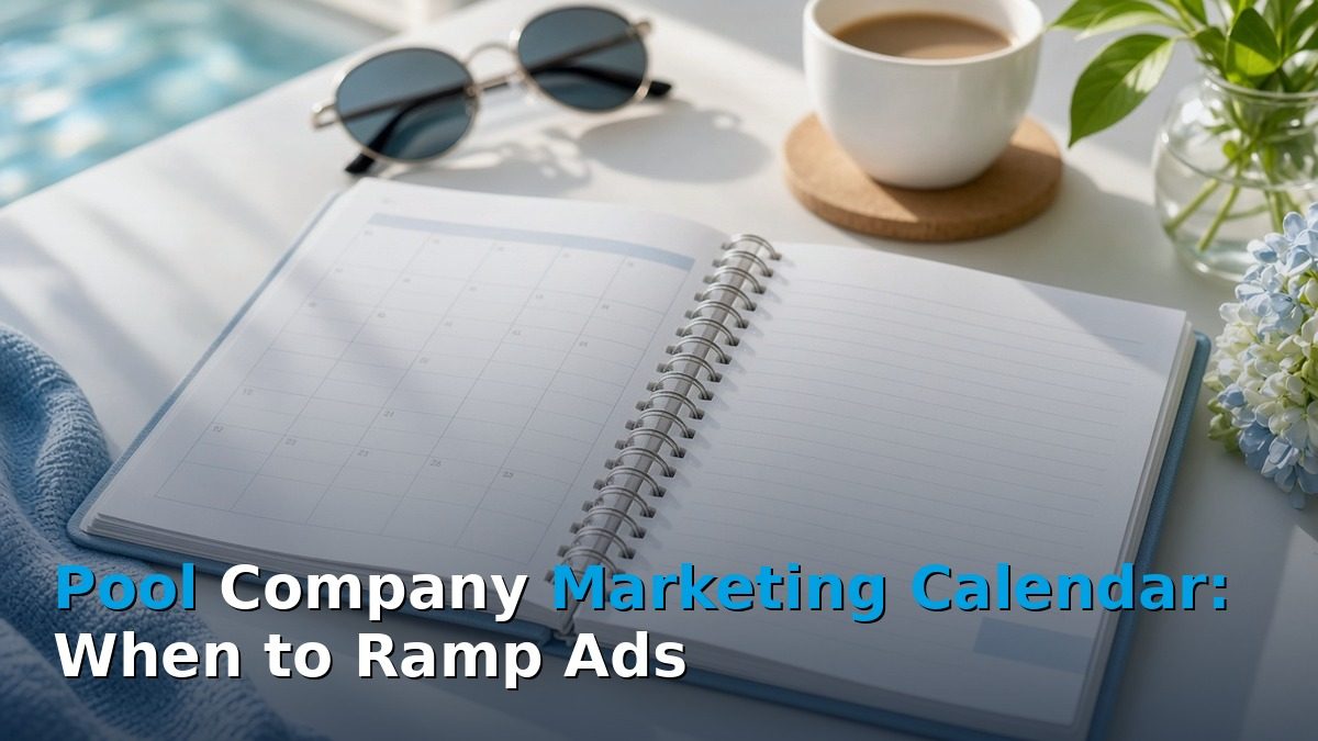 Ostmen cover: pool company marketing calendar for spring ads