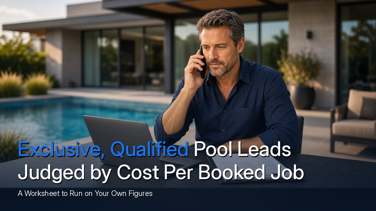 Ostmen cover: exclusive, qualified pool leads judged by cost per booked job