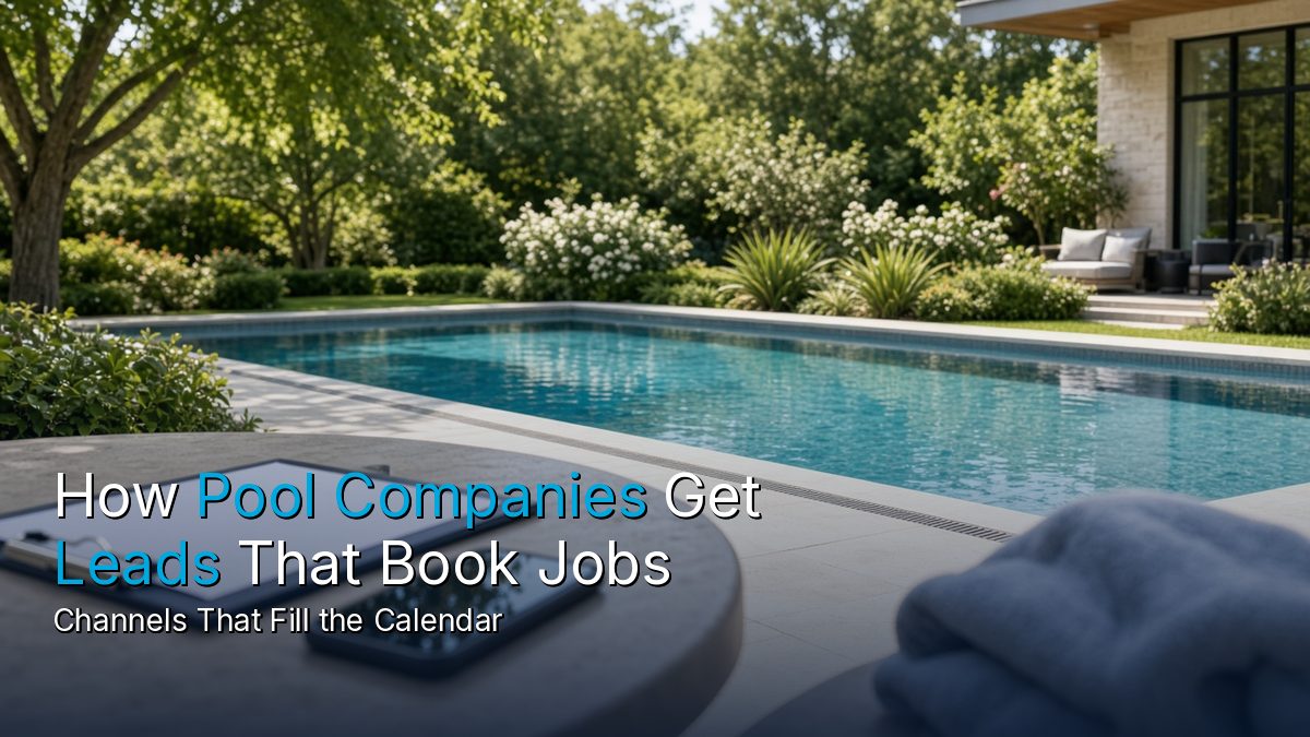 How pool companies get leads that book jobs