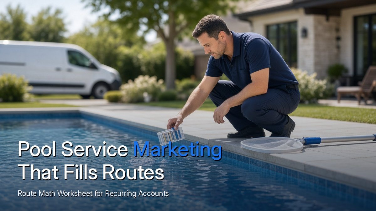 Pool service marketing that fills weekly routes with recurring accounts